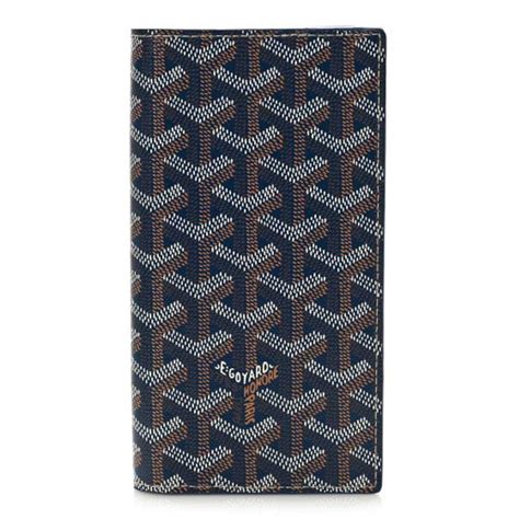 GOYARD Goyardine Saint Roch Wallet Navy .